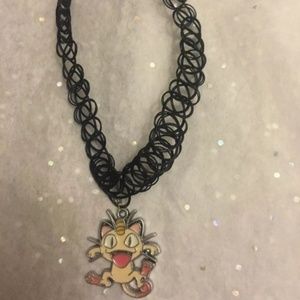 Shop Jeen Jewelry - Meowth 90s tattoo choker Shop Jeen Jewelry - Meowth 90s tattoo choker